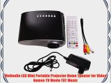 MeGooDo LED Mini Portable Projector Home Theater for Video Games TV Movie TXT Music