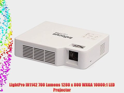 LightPro IN1142 700 Lumens 1280 x 800 WXGA 10000:1 LED Projector