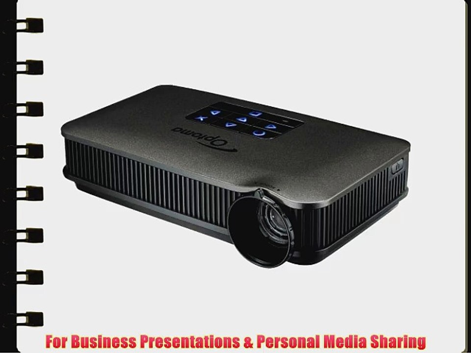Optoma PK320 WVGA 100 Lumen DLP LED Pico Pocket Projector with HDMI and Rechargeable Li-Ion