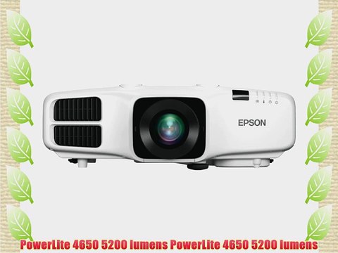 PowerLite 4650 5200 lumens PowerLite 4650 5200 lumens