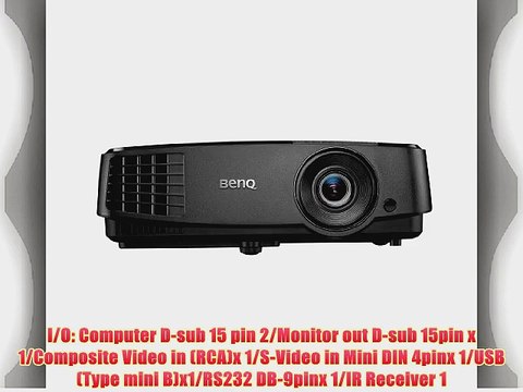 BenQ MS504 SVGA DLP Projector 3000 ANSI Lumens