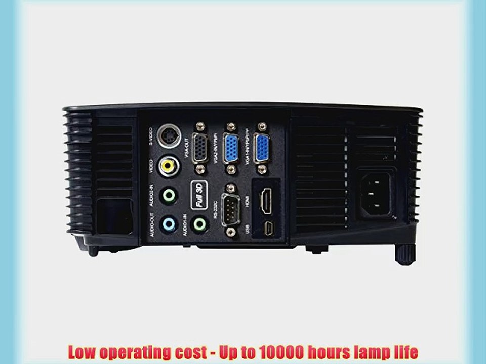 Optoma X316 Full 3D XGA 3200 Lumen DLP Projector with Superior Lamp Life and HDMI