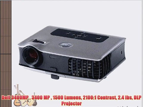 Dell 3400MP 3400 MP 1500 Lumens 2100:1 Contrast 2.4 lbs DLP Projector
