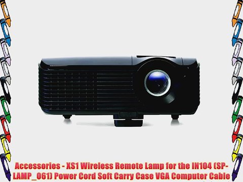 InFoucs IN104 Portable DLP Projector 3D ready XGA 2700 Lumens