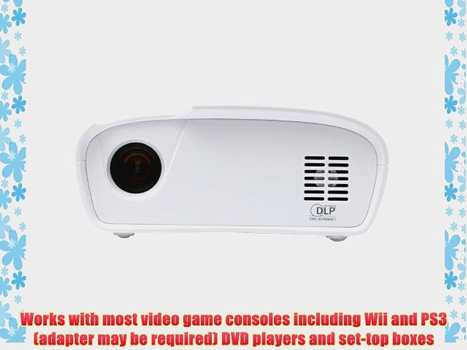 Optoma PT100 WVGA 50 LED Lumens Gaming Projector