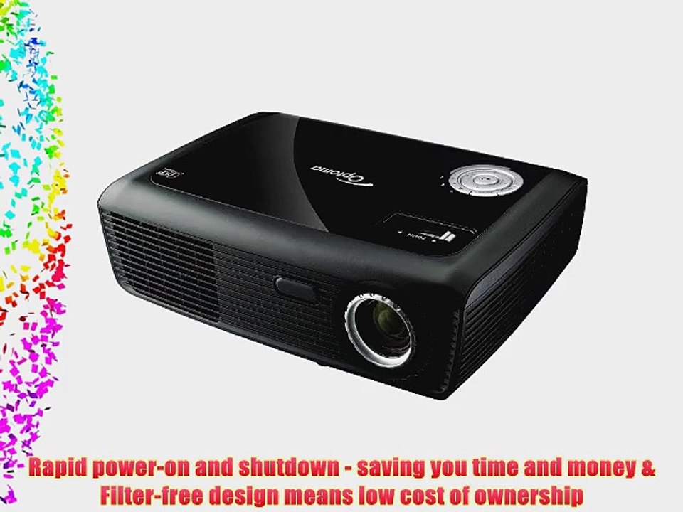 Optoma PRO160S SVGA 3000 ANSI Lumens 3D-Multimedia Projector