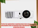 Optoma X306ST XGA 3200 Lumen Full 3D DLP Short Throw Network Projector with HDMI