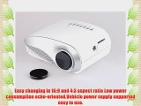 Aketek Newest Upgraded K10 LED Mini Portable Projector Pico Home Projector Cinema Theater PC