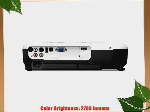 Epson V11H429420 VS320 XGA 3LCD 2700 Lumens Color Brightness Projector