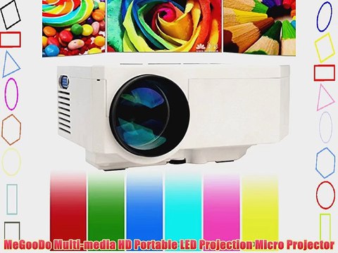 MeGooDo Multi-media HD Portable LED Projection Micro Projector