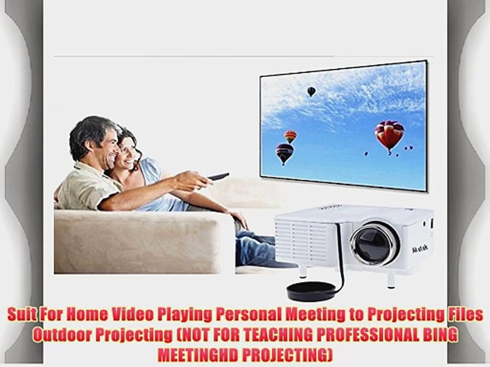 Aketek? Mini Multimedia LCD Image System Home LED Digital Projector 60 Cinema Theater PC Laptop
