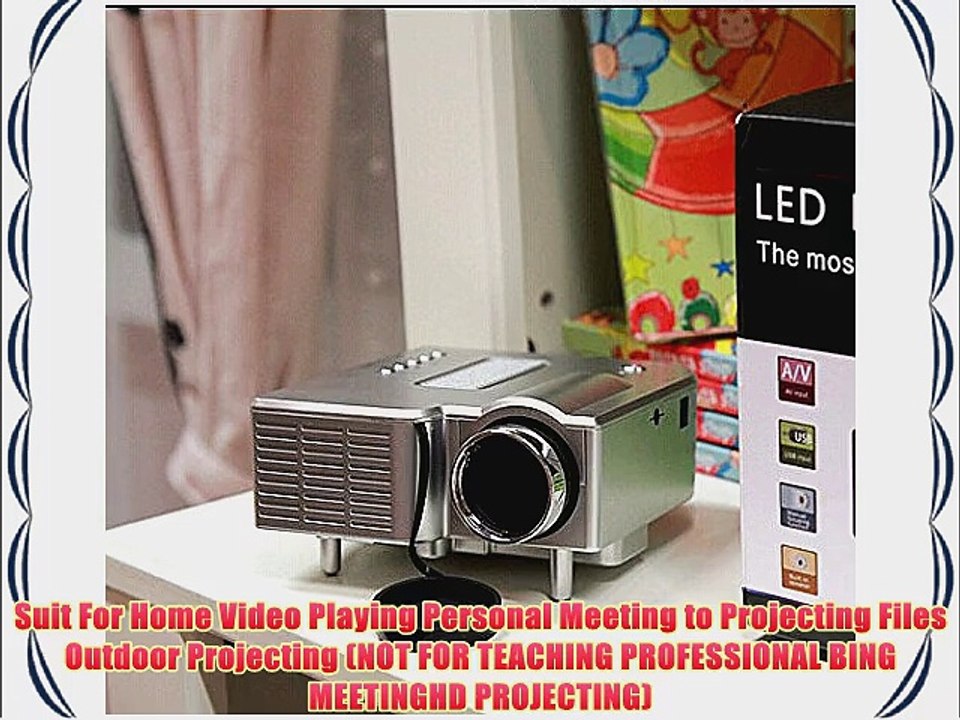 Aketek? Mini Multimedia LCD Image System Home LED Digital Projector 60 Cinema Theater PC Laptop