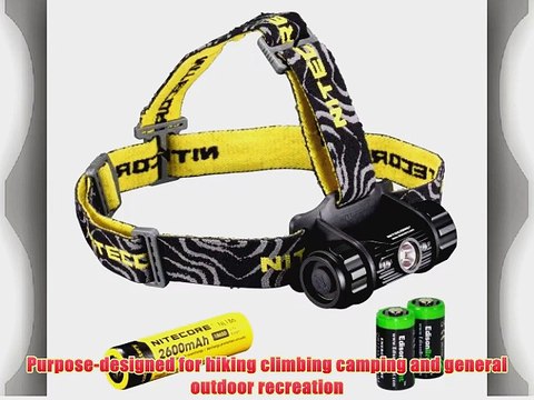 Nitecore HC50 565 Lumens CREE XM-L2 LED headlamp with Genuine Nitecore NL186 18650 2600mAh