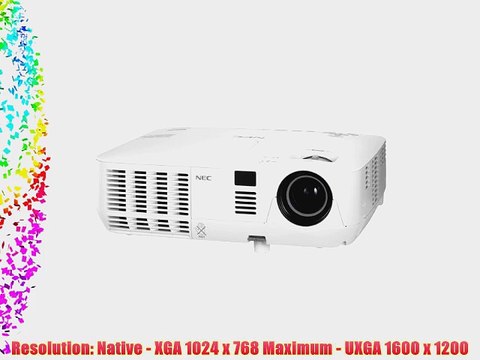 NEC Display Solutions NP-V300X XGA 1024 x 768 3000 Lumens DLP High-Brightness Mobile Projector