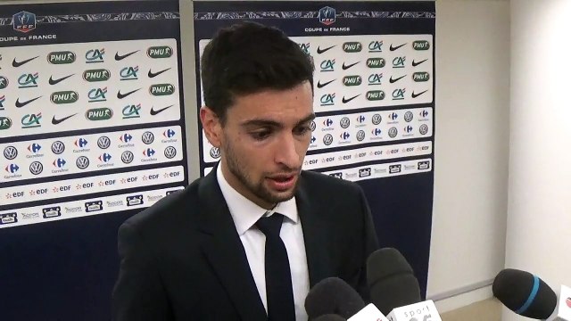 Javier PASTORE en zone mixte après la victoire du PSG contre Bordeaux en Coupe de France (2-1)