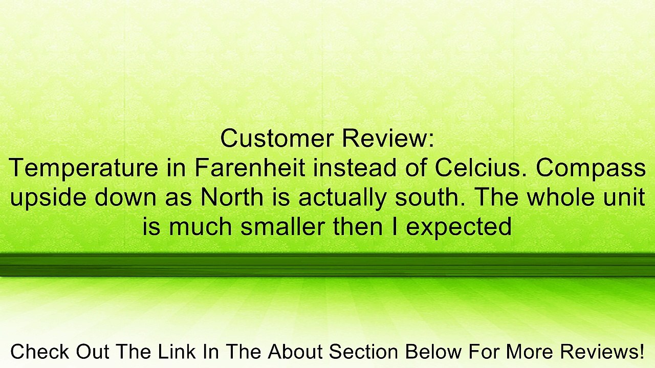 Custom Accessories #73390 Clock/Thermometer/Compass Review