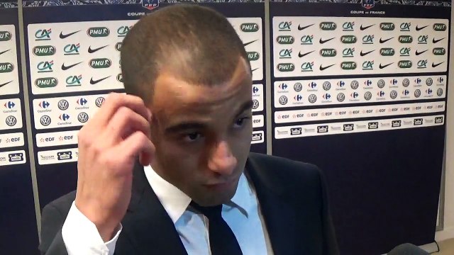 LUCAS en zone mixte après la victoire du PSG contre Bordeaux en Coupe de France (2-1)