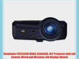 ViewSonic PJD7533W WXGA 1280x800 DLP Projector with LAN Control Wired and Wireless LAN Display