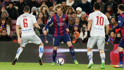 Ivan Rakitic reaction after beating Atlético