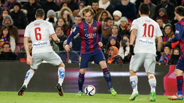 Ivan Rakitic reaction after beating Atlético