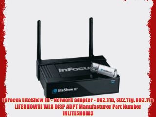 InFocus LiteShow III - Network adapter - 802.11b 802.11g 802.11n LITESHOWIII WLS DISP ADPT