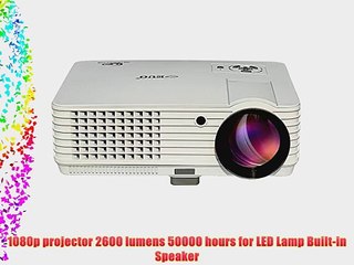 EUG Mini Portable LCD Projector HD 1080p 3D Ready Home Cinema Theater Multimedia LED Image