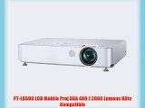 PT-LB50U LCD Mobile Proj XGA 400:1 2000 Lumens HDtv Compatible