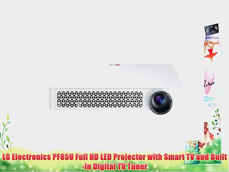LG Electronics PF85U Full HD LED Projector with Smart TV and Built-In Digital TV Tuner
