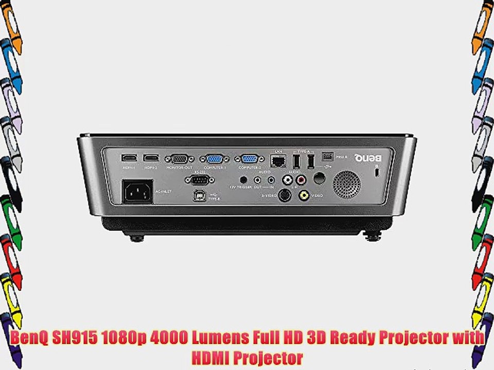 BenQ SH915 1080p 4000 Lumens Full HD 3D Ready Projector with HDMI Projector