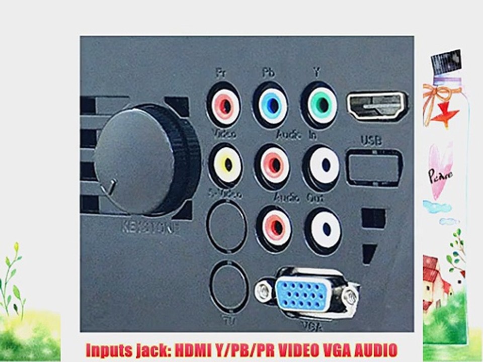 iDGLAX Dream Land DG-737 LED HDMI Projector 1080P HD Compatible (Native 800 x 480) for Home