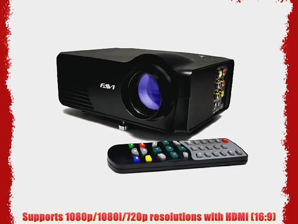 FAVI RioHD-LED-3 Portable LCD Projector