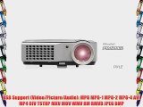 Pyle PRJD902 Widescreen LED Projector with up to 140-Inch Viewing Screen Built-In Speakers