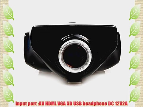 Aketek HDMI Multimedia Portable Mini HD LED Projector Cinema Theater with Music Photos Videos