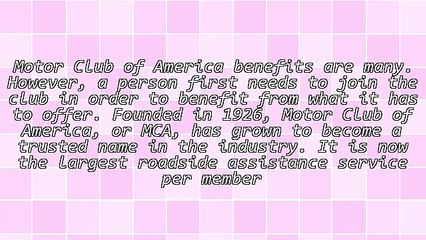 Discover Motor Club Of America Benefits