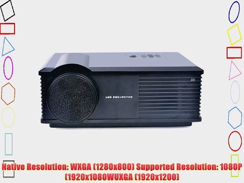 LightInTheBox WXGA 3200 Lumens LCD Projector with HDMI Input TV Tuner (PH580 )Home Video Movie