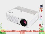 EUG Multimedia HD LCD Video Projector Support 1080p 2800 Lumens For Home Cinema Theater Games