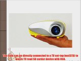 Aketek Newest Upgraded K10 LED Mini Portable Projector Pico Home Projector Cinema Theater PC
