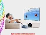 Aketek Mini Led Projector HDMI Home Theater LED Projector Support HDMI VGA AV USB HDMI Portable