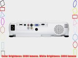 Epson EX6220 WXGA Widescreen HD 3000 Lumens Color Brightness 3000 Lumens White Brightness 3LCD