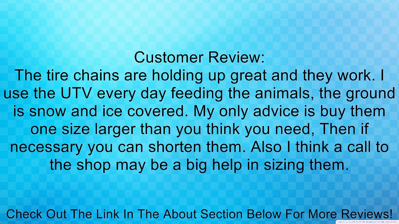 QuadBoss 40303/356-0823 TIRE CHAIN XL QB Review