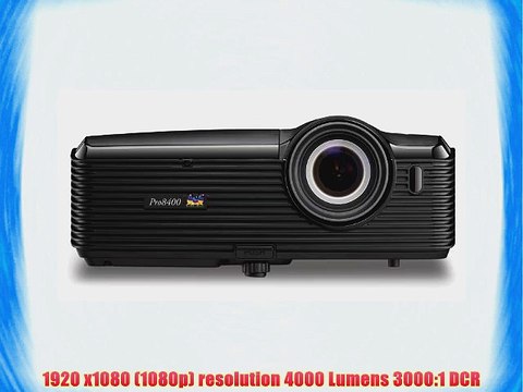 ViewSonic PRO8400 1080p DLP Installation Projector - 4000 Lumens 3000:1 DCR Dual HDMI 20W Speakers