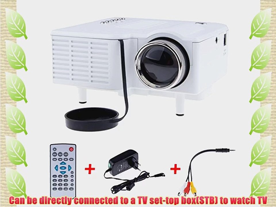 LEMONBEST Portable HDMI Mini HD Home LED Projector Pocket Beam Projector for Home Cinema Color