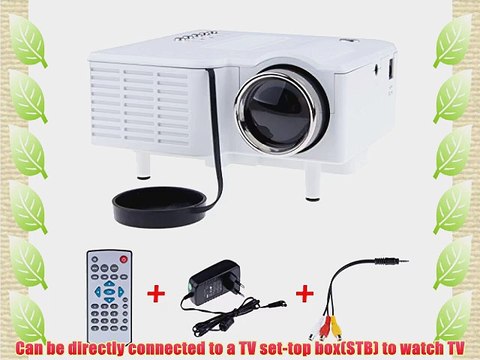 LEMONBEST Portable HDMI Mini HD Home LED Projector Pocket Beam Projector for Home Cinema Color