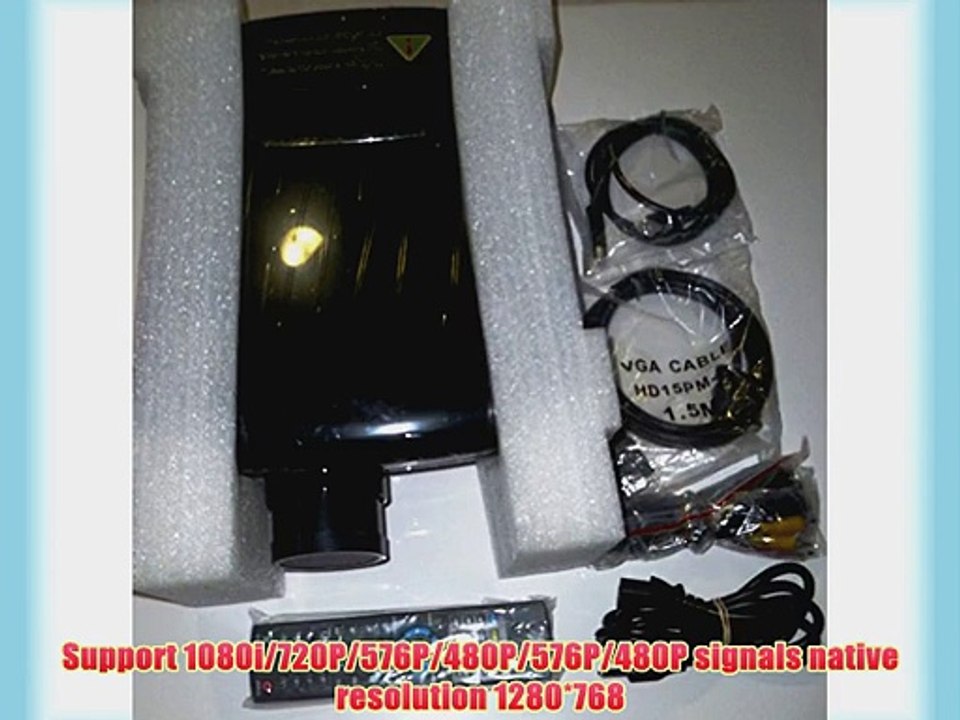 Digital Galaxy DG-757 DG757 LED 1080P Full HD Video Projector 720p 1280x768 with Build-in Tuner