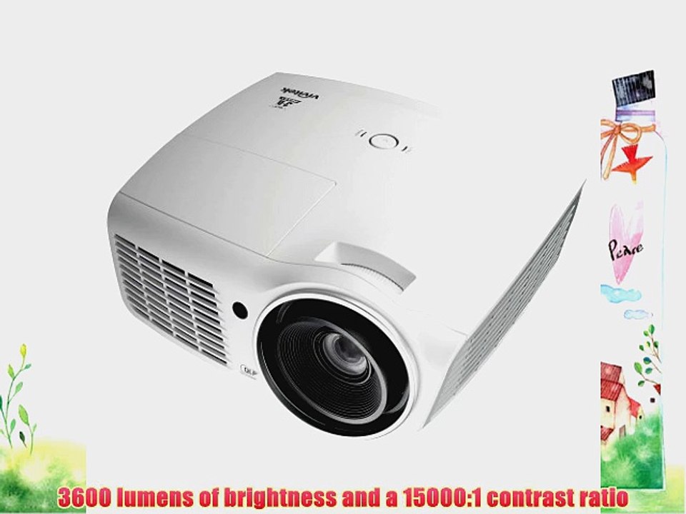 Vivitek D803W-3D 3600 Lumen WXGA 3D Blu-Ray Ready DLP Projector