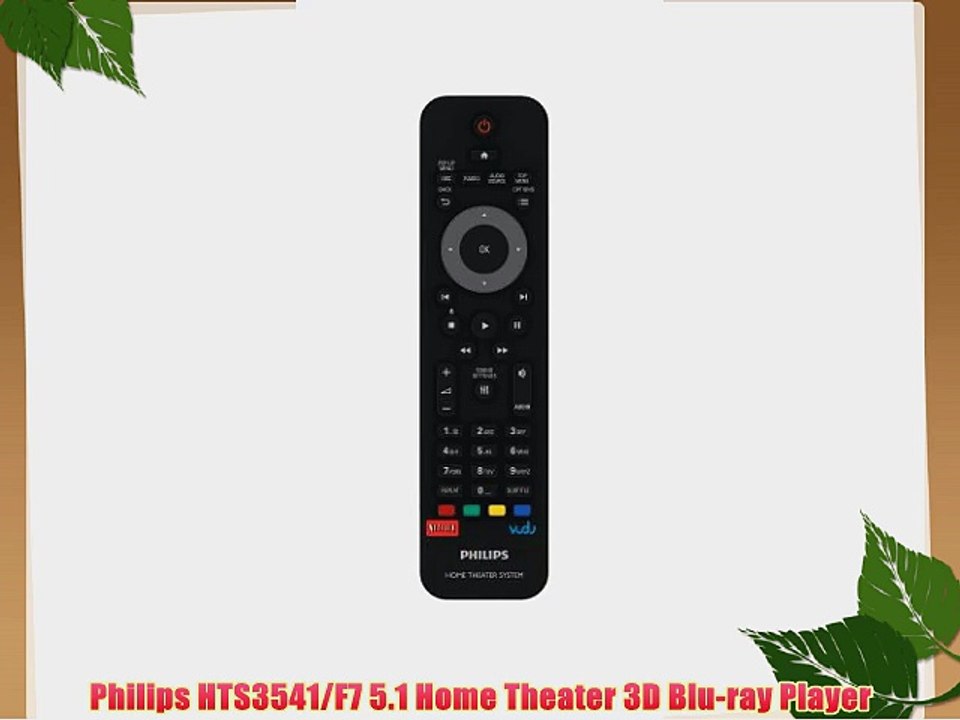 Philips HTS3541/F7 5.1 Home Theater 3D Blu-ray Player