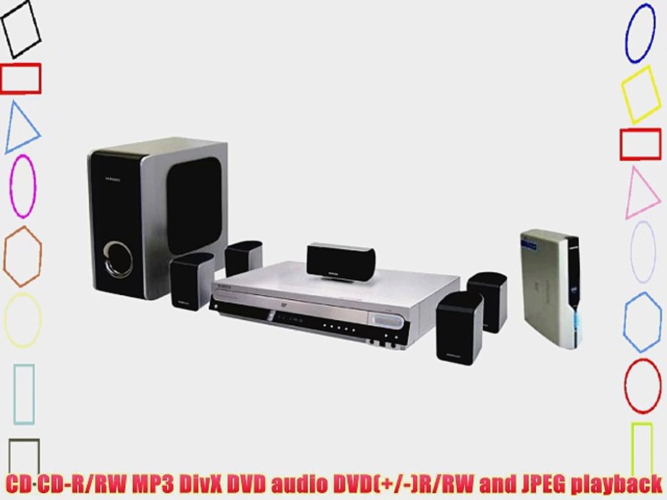 Samsung HT-WP38 DVD Home Theater System with USB Plug-and-play and Wireless Rear Channel