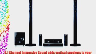 LG BH9431PW 1460W 3D Blu-Ray Theater System with Smart TV Sound Wireless Rear Speakers Tall