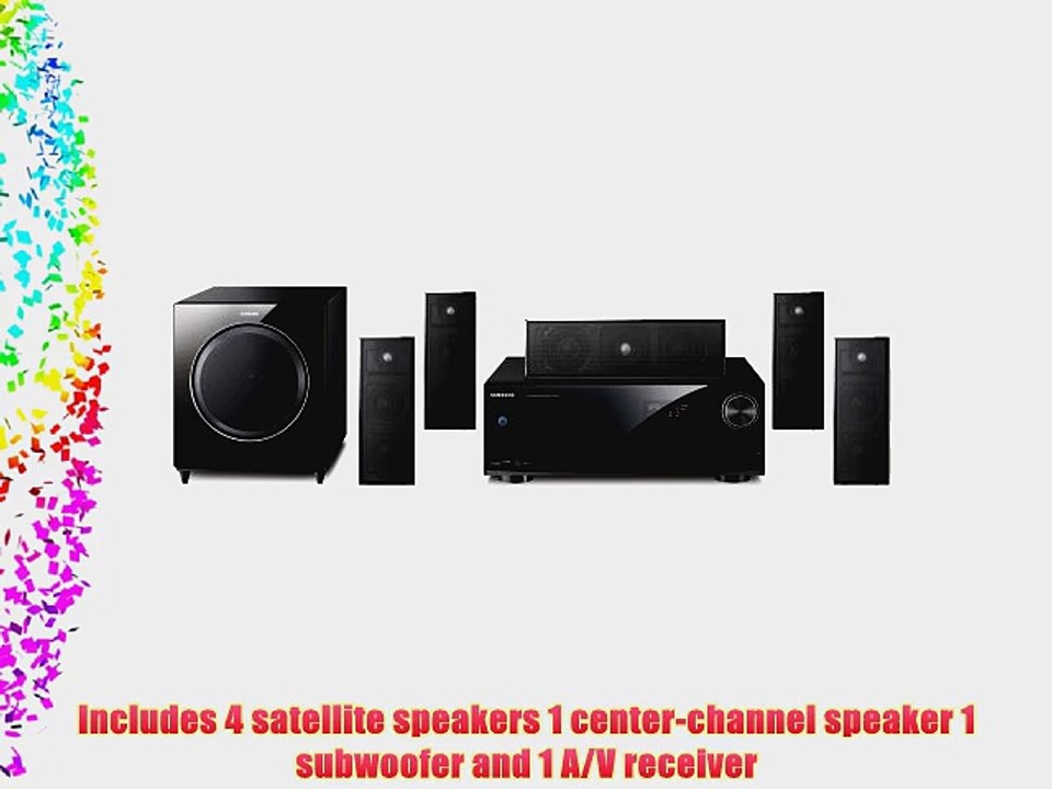 Samsung HT-AS720ST Blu-Ray 5.1 Channel Home Theater System (Set of Seven Black)