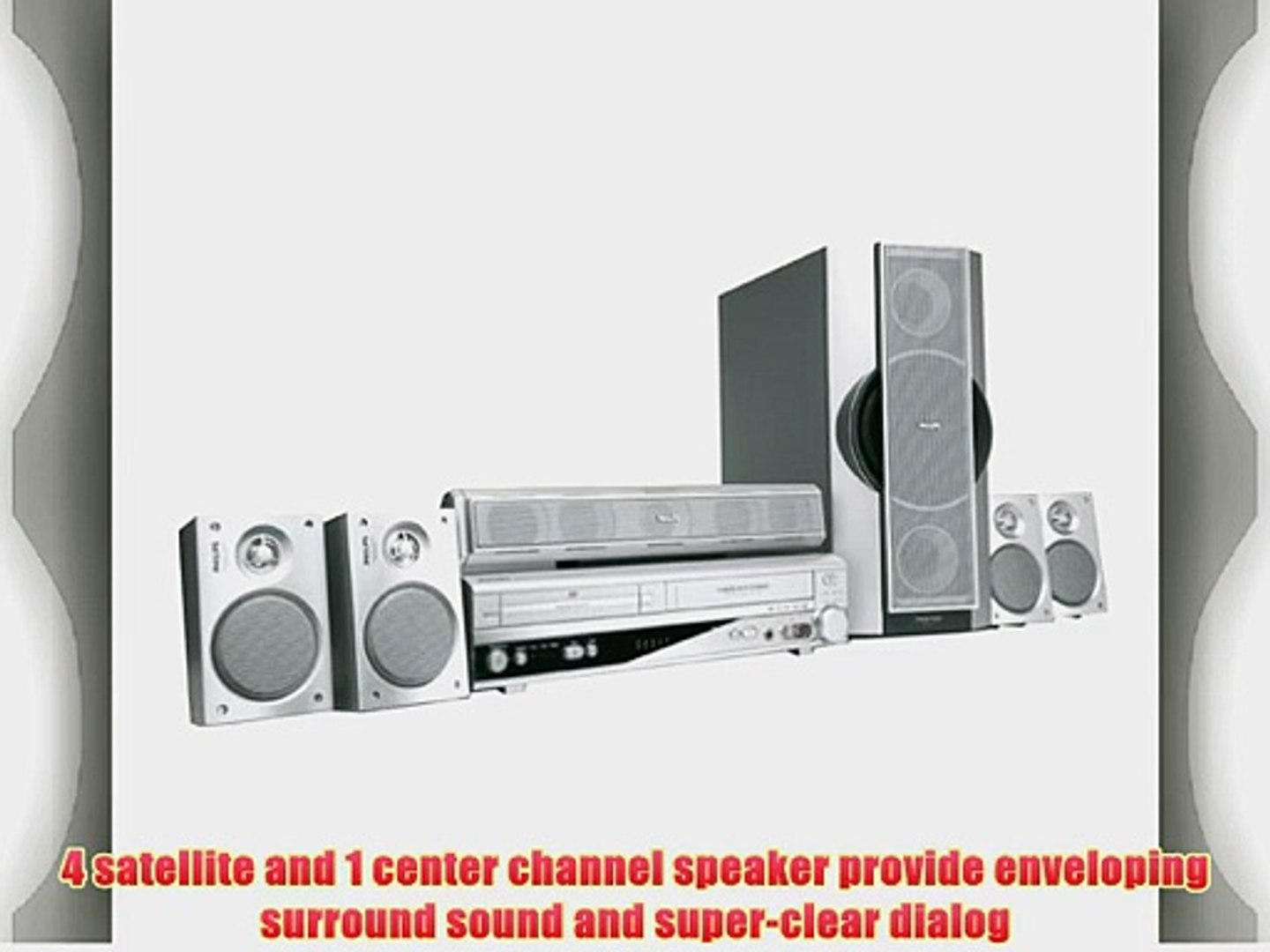 tweede Kaarsen steeg Philips MX5100 450 Watt 5.1 Home Theater System with DVD / VCR - video  Dailymotion